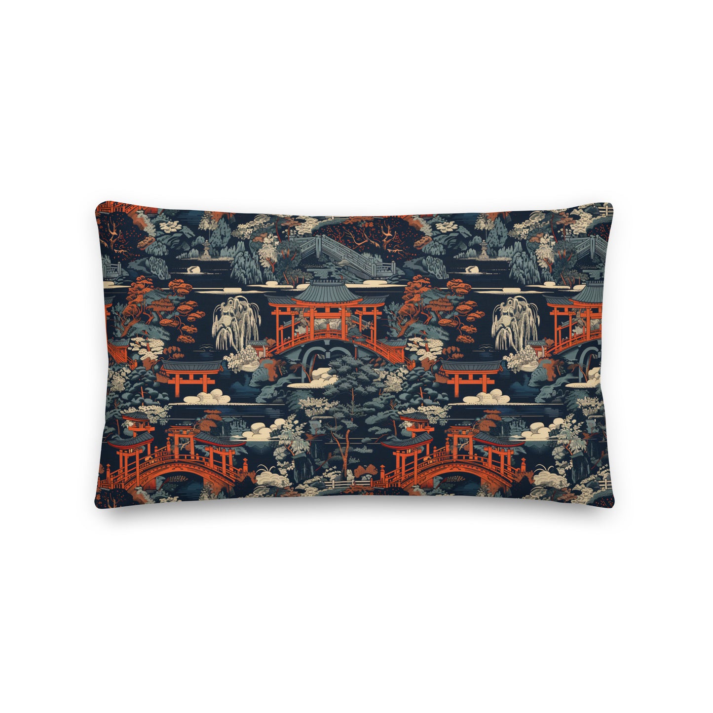 Coussin pont vermillon & torii