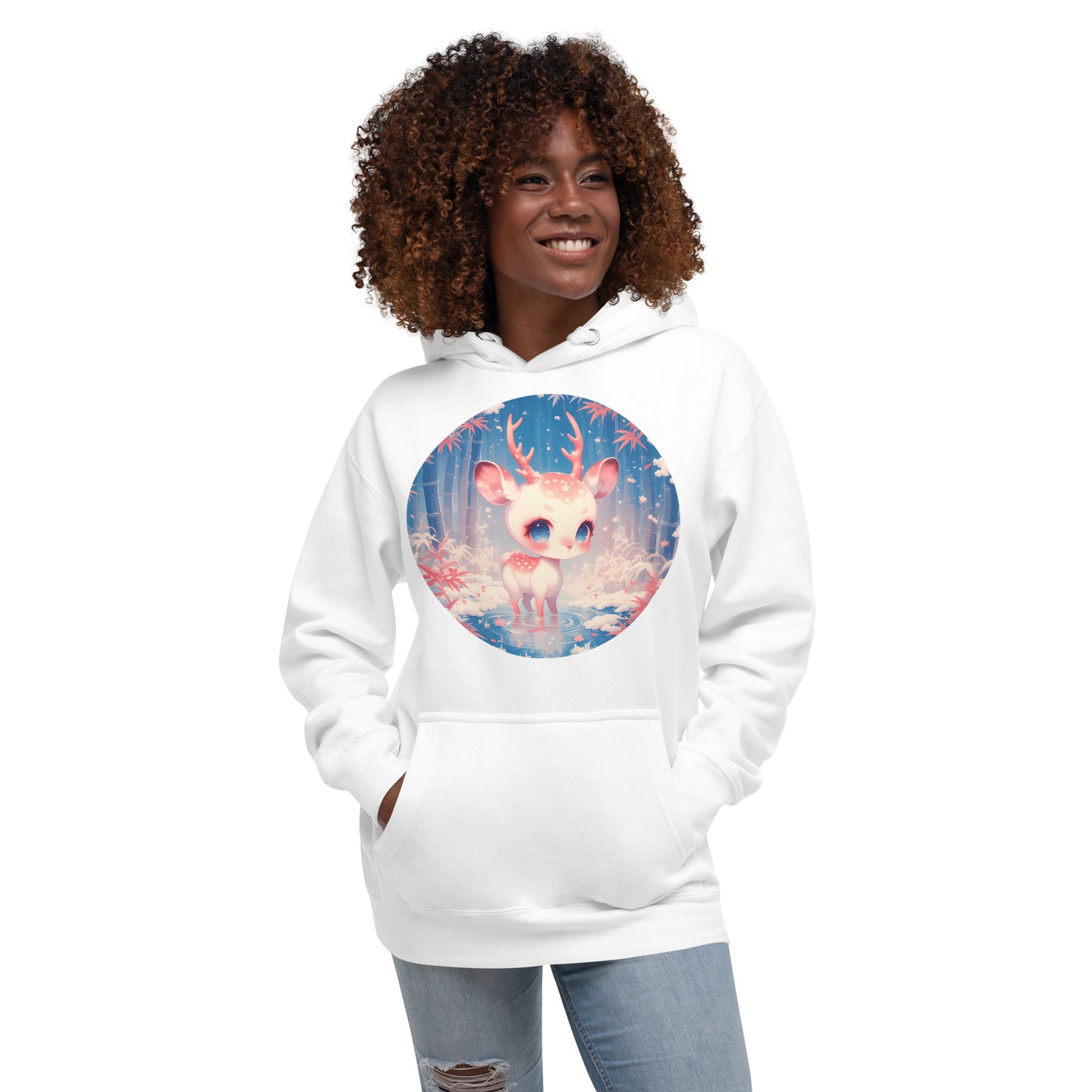 Sweat à capuche daim