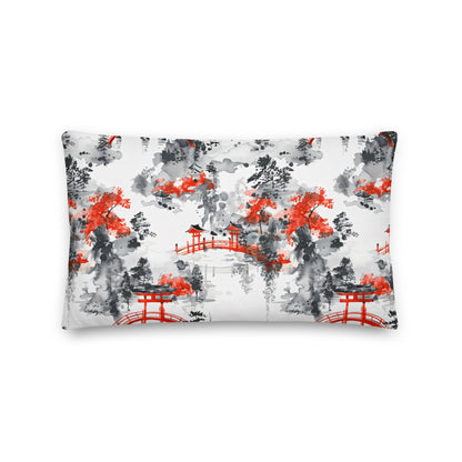 Coussin pont vermillon & torii