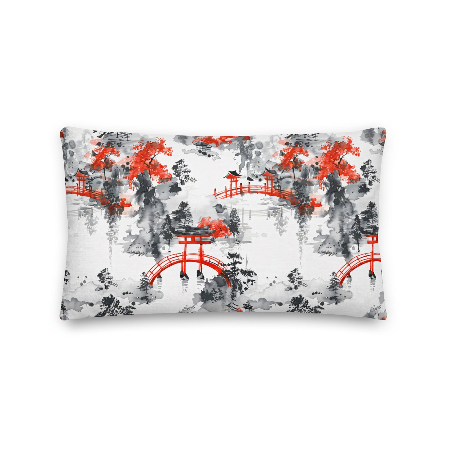 Coussin pont vermillon & torii